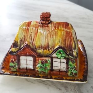 Vintage Cottagecore Butter Dish